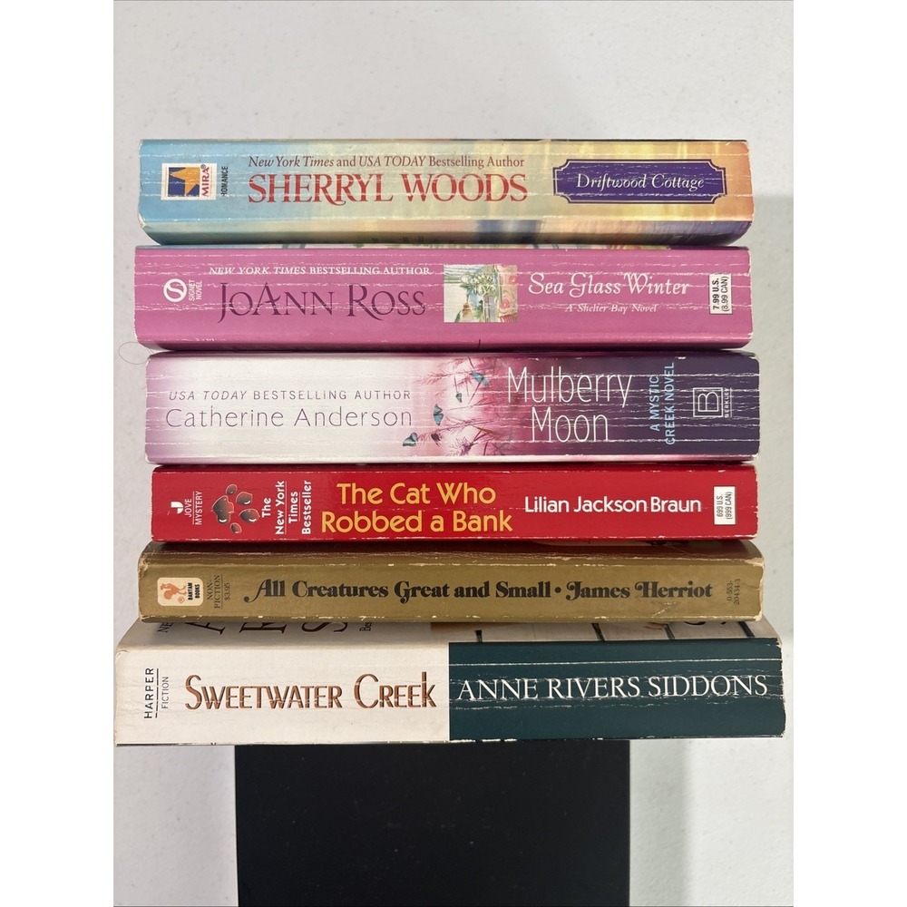 Variety Book Lot Sherryl Woods JoAnn Ross Catherine Anderson James Herriot 6 Pk